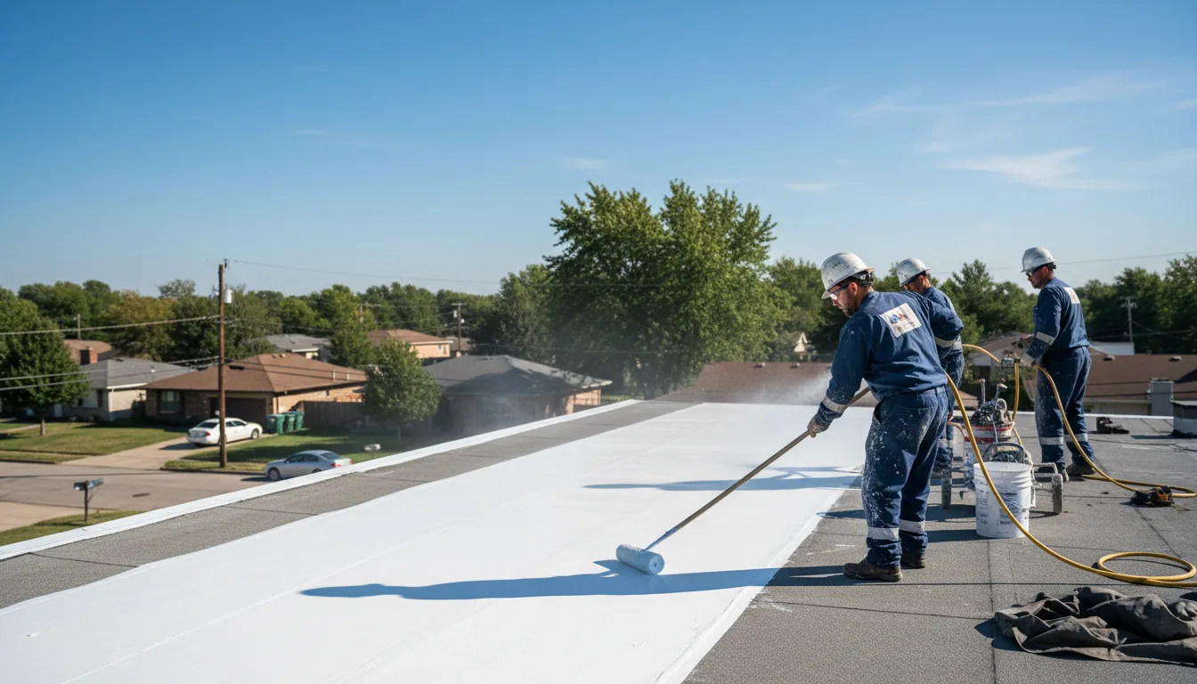 Commercial roof coating in Braman, OK near me